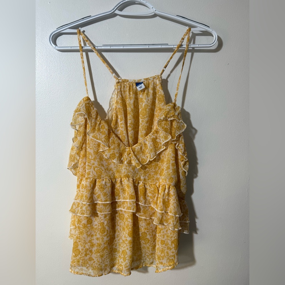 Old Navy Yellow Floral Camisole